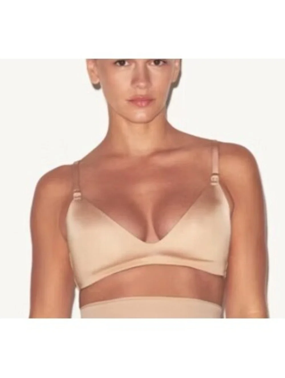 SKIMS Wireless Form Maternity Nursing Bra In The Color Clay - Women's 36DDD NWT